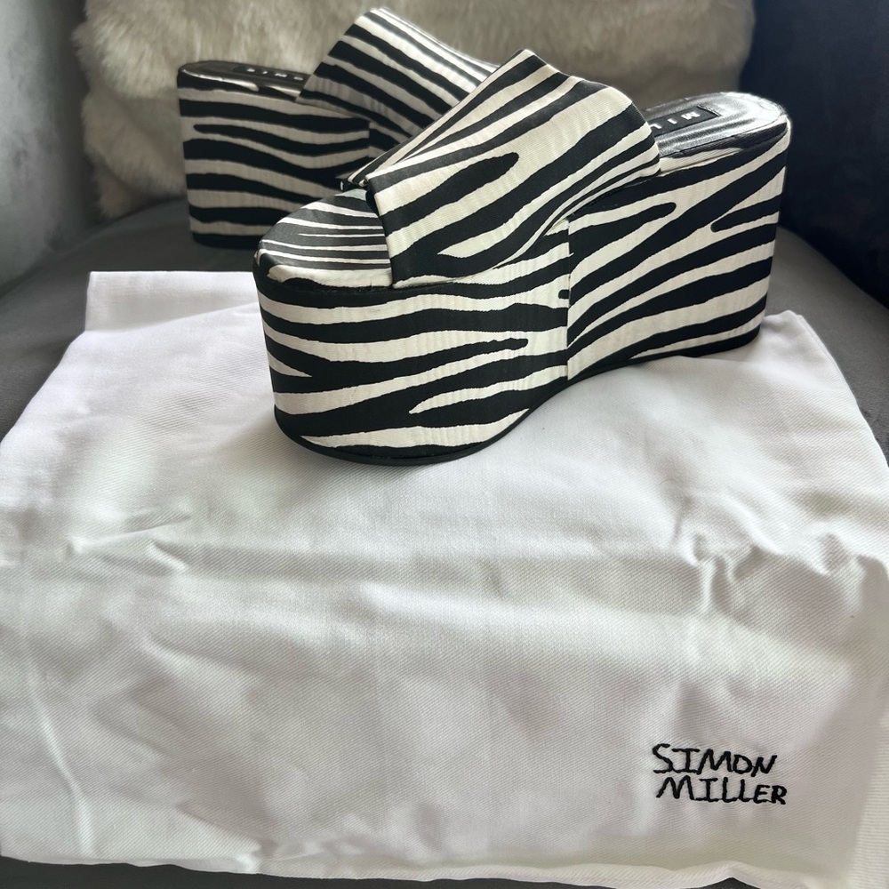 Simon Miller Black and White Platform Shoes